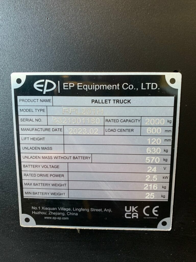 EP Equipment - RPL201 (H) - transpalette