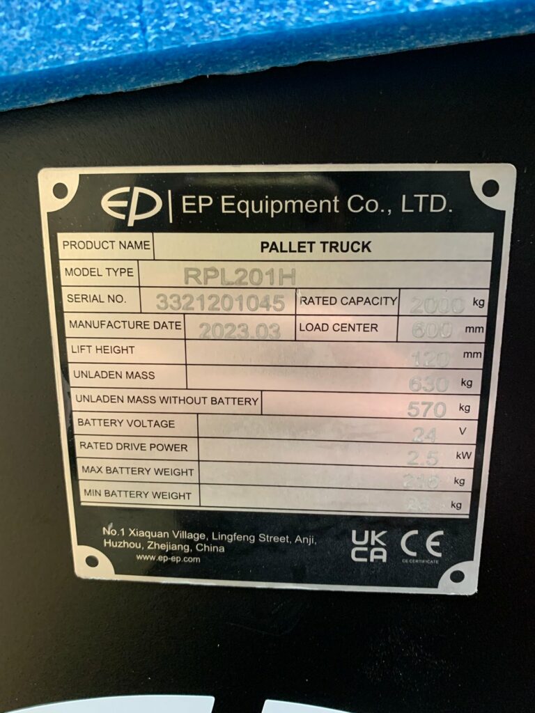 EP Equipment - RPL201 (H) - transpalette