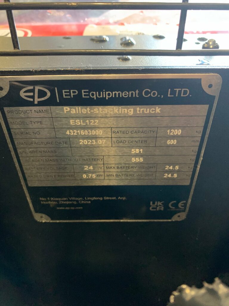 EP Equipment - ESL122 - gerbeur électrique