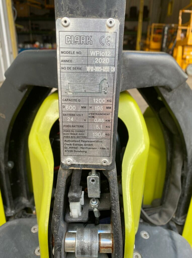 Clark - WPio12 - transpalette électrique