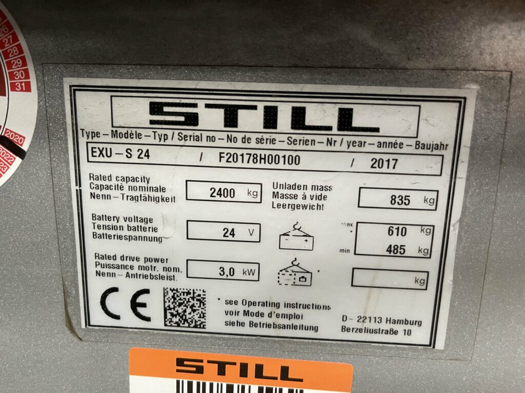 STILL - EXUS 24 - transpalette électrique