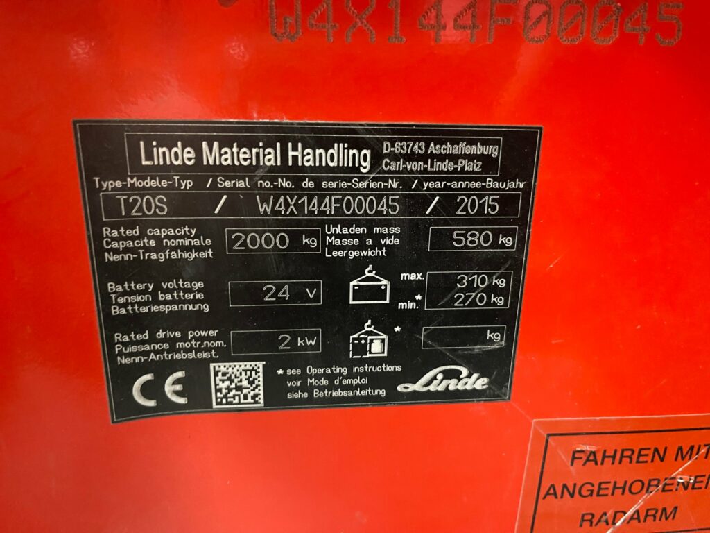 Linde - T20S - transpalette